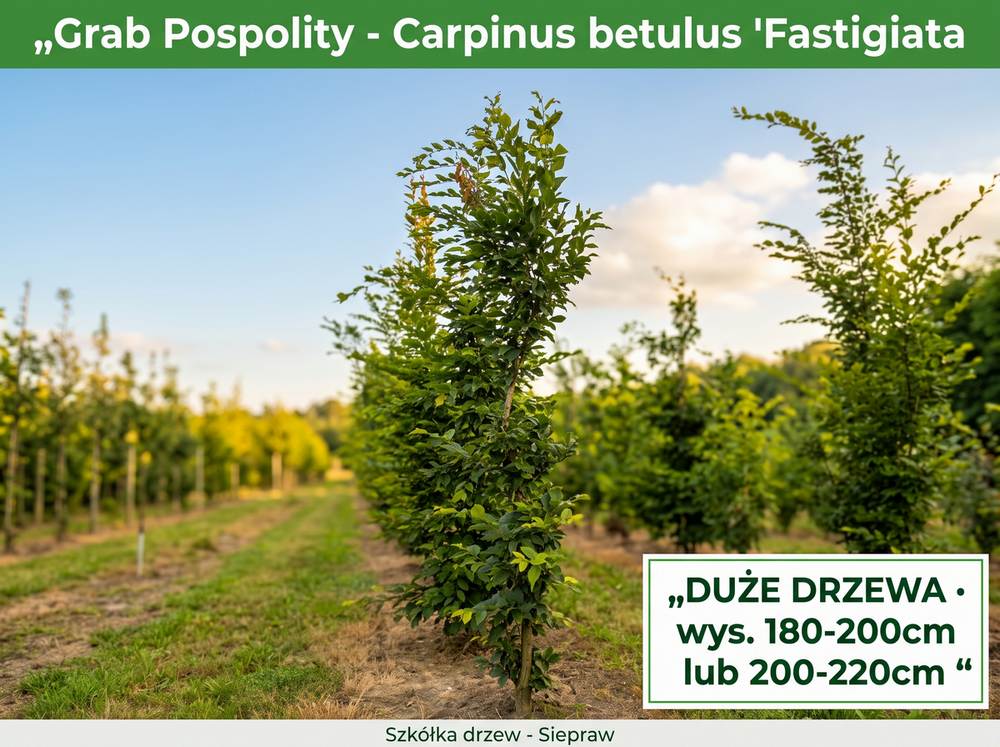 Grab Pospolity 'Fastigiata’ (Carpinus betulus) 180-220 lub 200-220 cm